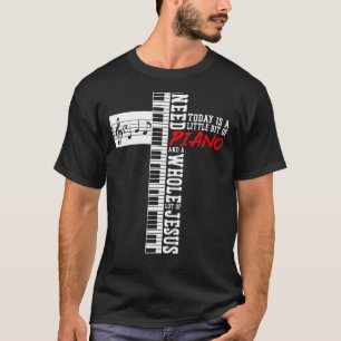 Camiseta Teclado Pianista do Professor Piano atravessa Jesu