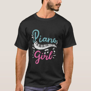 Camiseta Teclado Pianista Pianista Rapariga Pianista