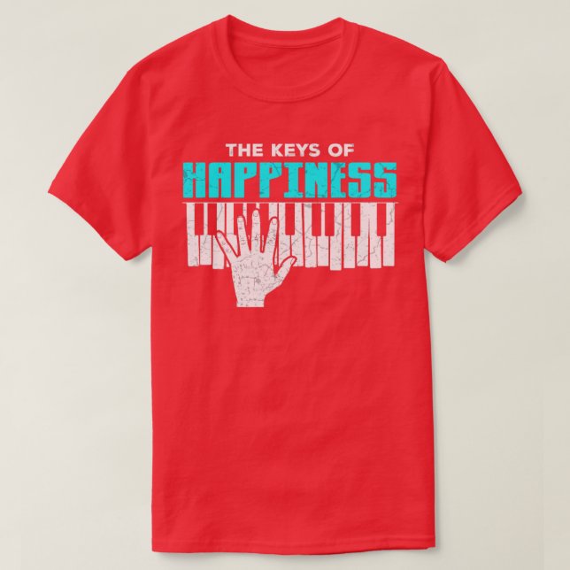Camiseta Teclado Piano (Frente do Design)