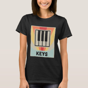 Camiseta Teclado Retro KEYS Synthesizer