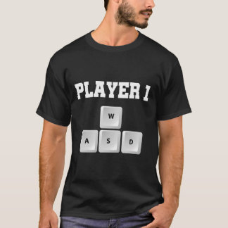 Camiseta Teclado Wasd De Casais De Gamer De Pc