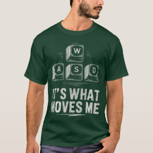 Camiseta Teclado WASD É O Que Me Move Jogo PC Gamer Gami