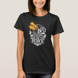 Camiseta Teclas 88 10 Dedos Teclado sem problema de impress