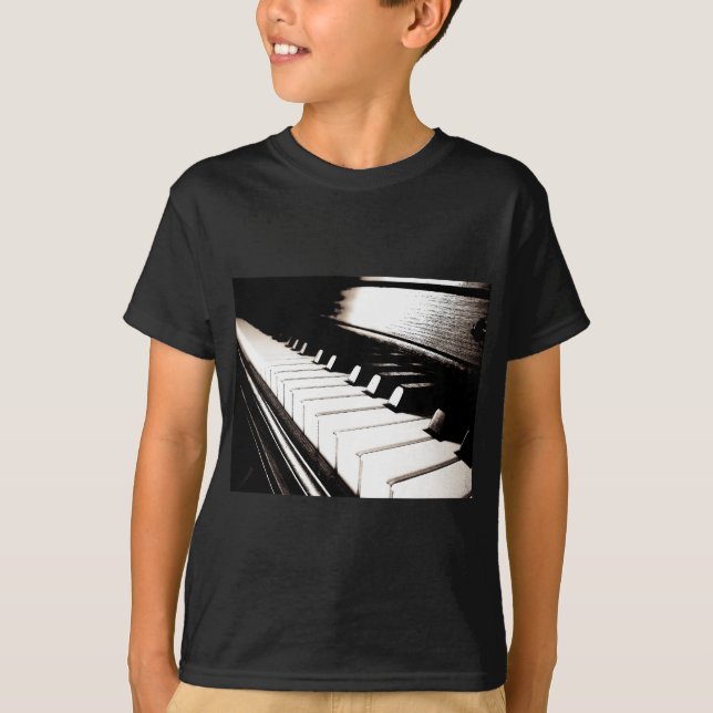 Camiseta Teclas de Piano Macro (Frente)