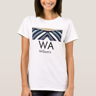 Camiseta Teclas de piano preto e branco adicionar nome letr