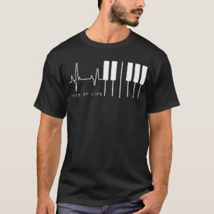 Camiseta Teclas do Piano com Vida Útil