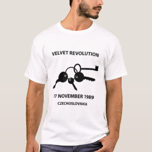 Camiseta Teclas tilintando - símbolo da revolução de veludo