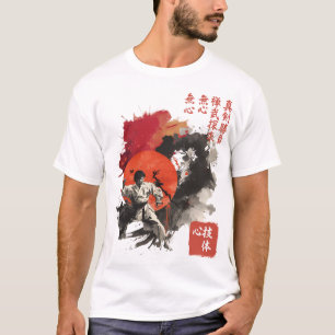 Camiseta Técnica de Arte Corporal do Guerreiro Kyokushin Su