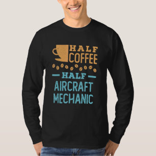 Camiseta Técnica de Aviação Mecânica de Meia Aeronave do Ca