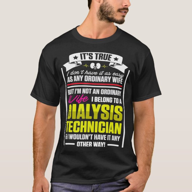 Camiseta Técnica de Diálise Esposa Nefrologia Tech (Frente)