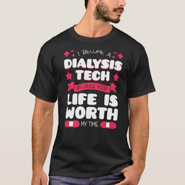 Camiseta Técnica De Diálise Máquina Rim Hemodiálise Te (Frente)