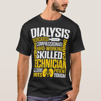 Camiseta Técnica De Diálise Que Trabalha Muito Nefrologia T