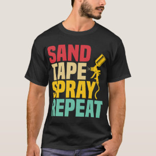 Camiseta Técnica de Pintura Automática de Corpo de Repetiçã