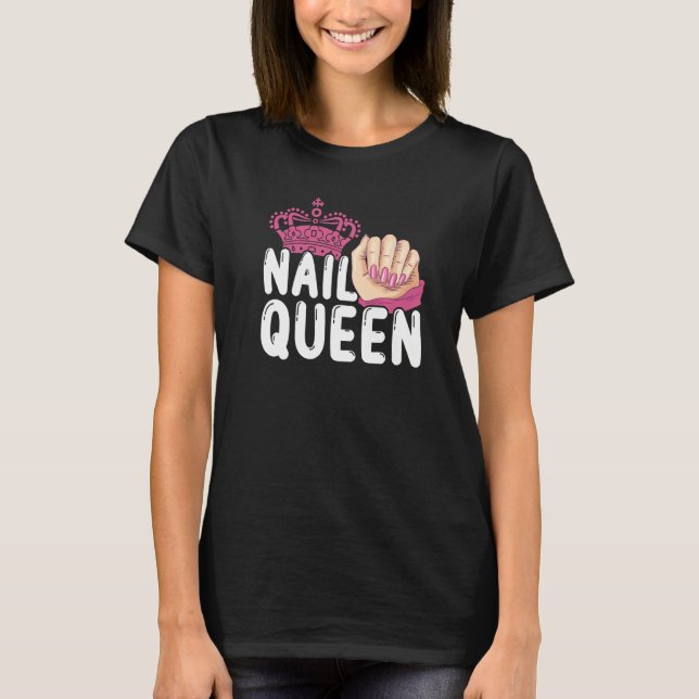 Camiseta Técnica Manicure Salão Rainha das Unhas (Frente)