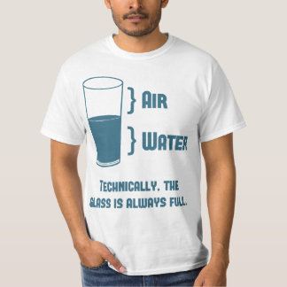 Camiseta Tècnica o vidro está sempre completo