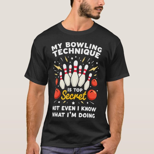 Camiseta Técnica Secreta de Boliche (Frente)