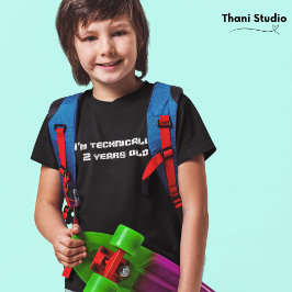 Camiseta Tecnicamente... anos de idade no aniversário do sa