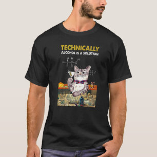 Camiseta Tecnicamente O Álcool É Uma Solução Química Bebida
