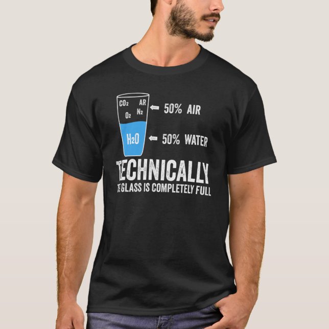 Camiseta Tecnicamente, O Vidro É Ciência Completamente Chei (Frente)