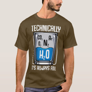 Camiseta Tecnicamente O Vidro É Sempre Ciência Do Cheio