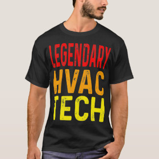 Camiseta Técnicas de resfriamento técnico HVAC Legendário E