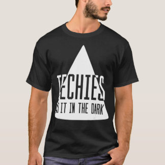 Camiseta Técnicas Fazem Isso No Entusiasmo Escuro Da Tecnol