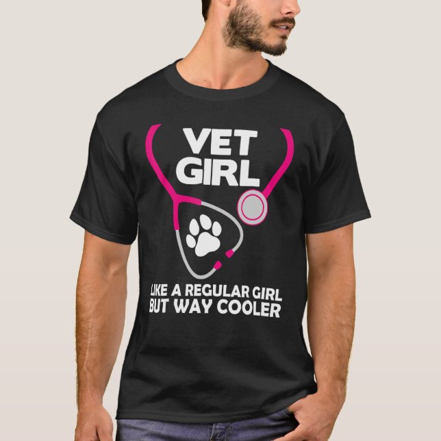 Camiseta Técnicas Veterinárias Engraçadas Meninas Mulheres  (Frente)
