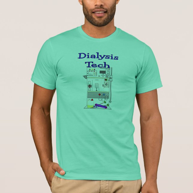 Camiseta Técnico da diálise--Design de máquina de Fresenius (Frente)