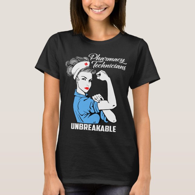 Camiseta Técnico da farmácia inquebrável (Frente)