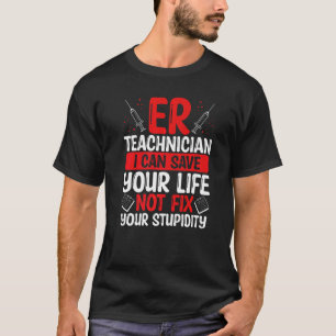 Camiseta Técnico da Sala de Emergência Salve sua enfermeira