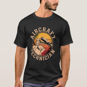 Camiseta Técnico de Aeronaves Ama Aviões Retro Aeronaves