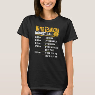 Camiseta Técnico de Água Tarifa Horária  Mecânico de Água E