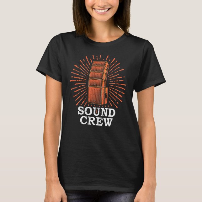 Camiseta Técnico de Áudio da Equipe de Som Técnico de Som E (Frente)