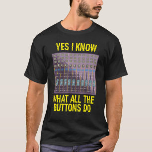 Camiseta Técnico de áudio do Engenheiro de som do Engenheir