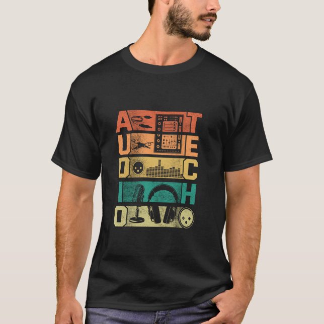 Camiseta Técnico de Áudio Visual AV Tech (Frente)