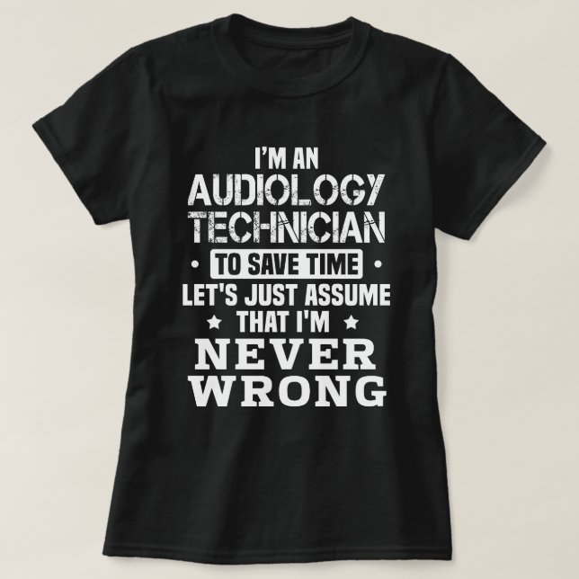 Camiseta Técnico de Audiologia (Frente do Design)