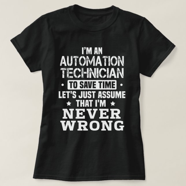 Camiseta Técnico de Automação (Frente do Design)