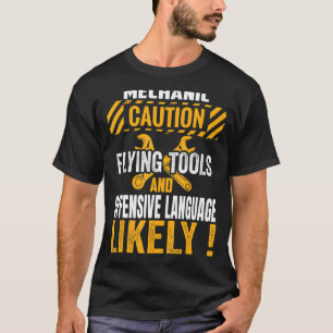 Camiseta Técnico de Automóveis de Garagem Mecânica Funny Ma