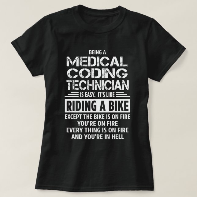 Camiseta Técnico de Codificação Médica (Frente do Design)