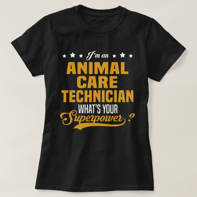 Camiseta Técnico de Cuidados Animal (Frente do Design)