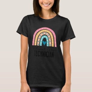 Camiseta Técnico de Cuidados Doentes Cute Rainbow Pct Tech
