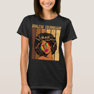 Camiseta Técnico de Diálise Afro-Africano-Americano Black H