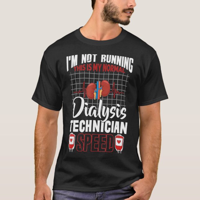 Camiseta Técnico de Diálise Executando Presente Tecnológico (Frente)