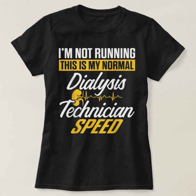 Camiseta Técnico de Diálise que Executa Nefrologia Tech (Frente do Design)