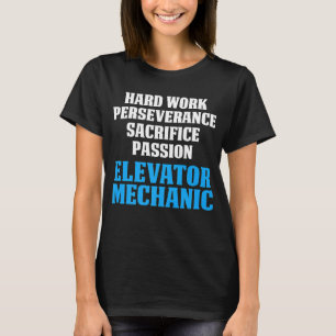 Camiseta Técnico de Diversão de Manutenção Mecânica do Elev
