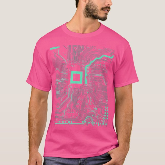 Camiseta Técnico de Eletrônicos de Circuito do Computador (Frente)