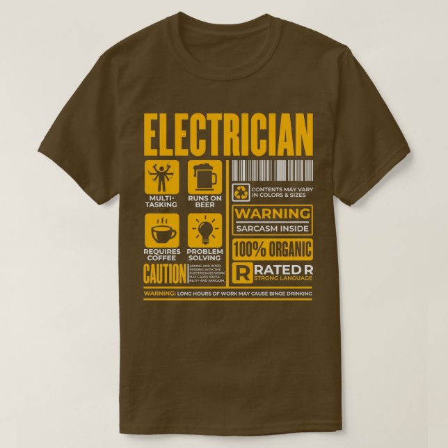 Camiseta Técnico de Eletrônicos Eletrônicos Mestre 1 (Frente do Design)