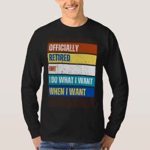 Camiseta Técnico de Emergência Médica Aposentado Aposentado