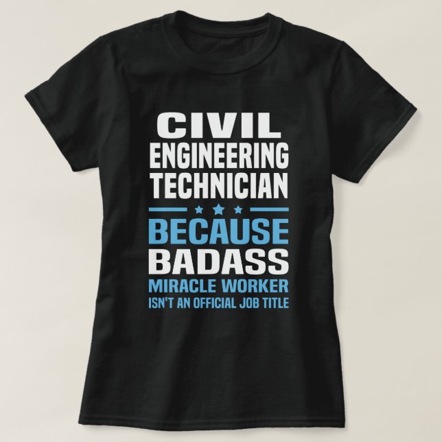 Camiseta Técnico de Engenharia Civil (Frente do Design)