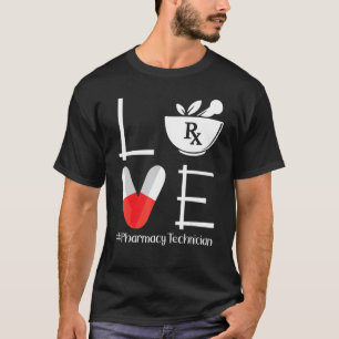 Camiseta Técnico de Farmácia de Amor e Farmacovigilância de